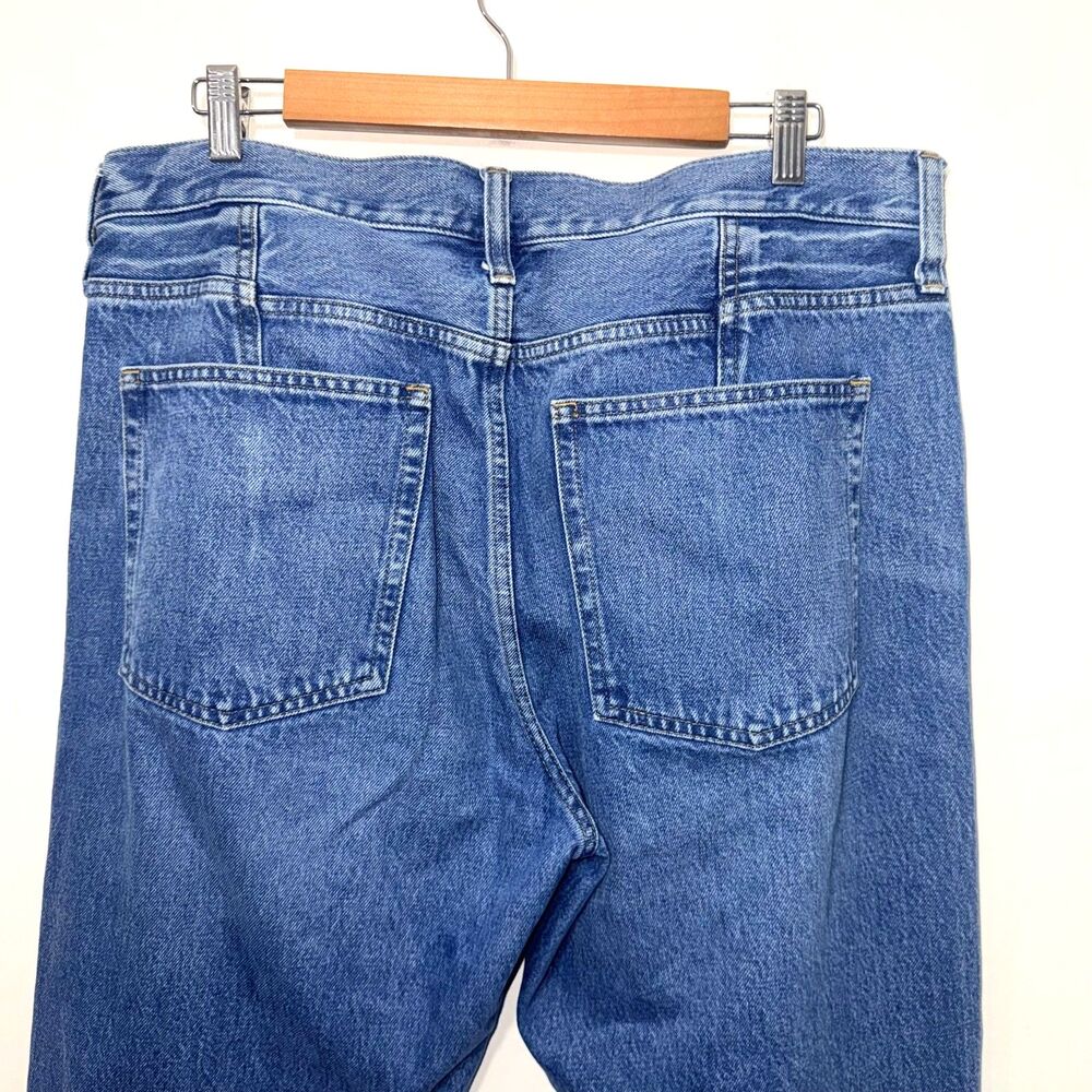 J.Crew Mid-Rise Relaxed Straight Jean with Suede Stripe - 31 - Picture 6 of 9